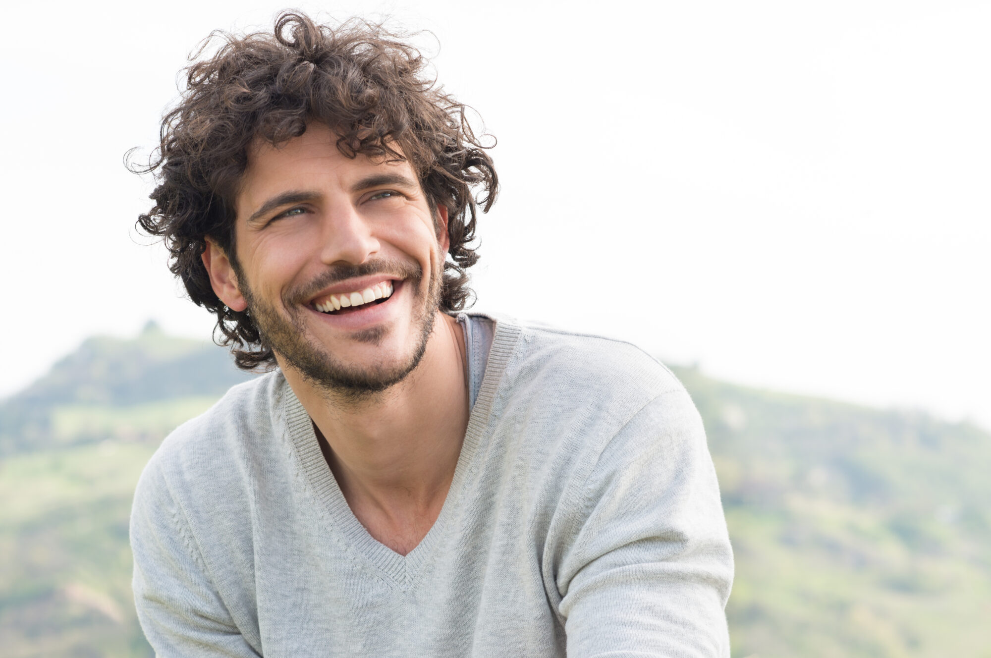 Healthy, Confident Smile at Boca Center Dental | Boca Raton Dentist Adult male smiling with healthy white teeth after dental care at Boca Center Dental in Boca Raton, FL